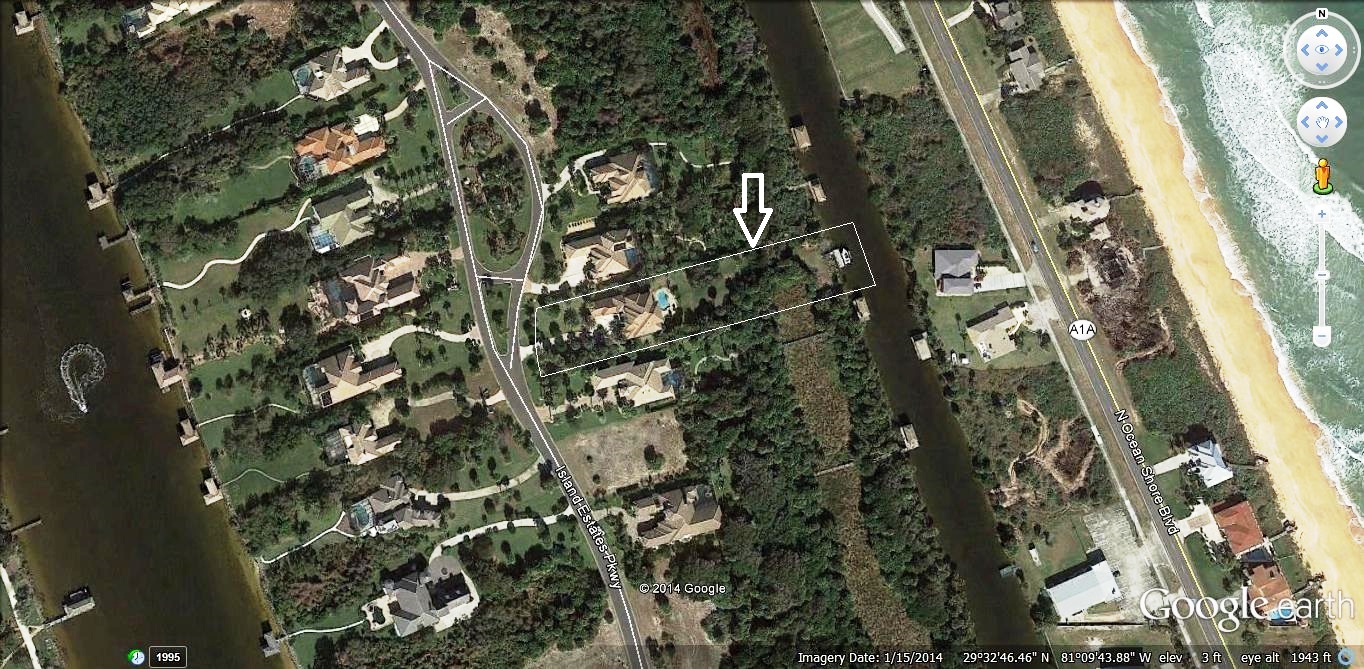 115 Island Estates Pkwy, Palm Coast, FL  -Google Earth